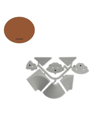 Accessori alzatina triangolare colore ciliegio