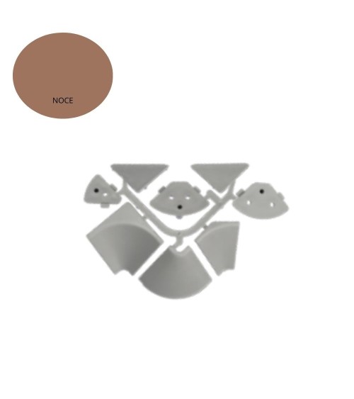 Accessori alzatina triangolare colore noce