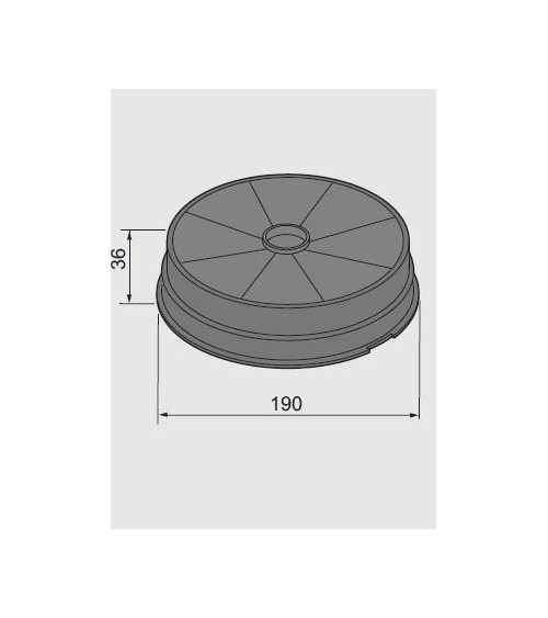 Filtro carbone ACK63268 per cappa Tecnowind