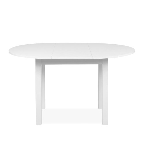 Tavolo rotondo allungabile Coburg 100 colore bianco 100x76x100 cm.