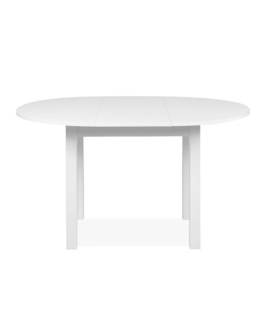 Tavolo rotondo allungabile Coburg 100 colore bianco 100x76x100 cm.