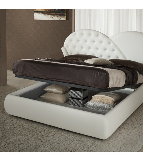 Letto Marubi bianco contenitore