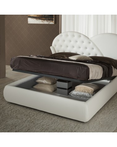Letto Marubi bianco contenitore