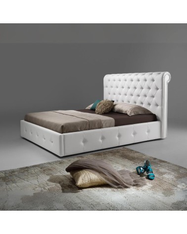 Letto matrimoniale contenitore Peninsula bianco