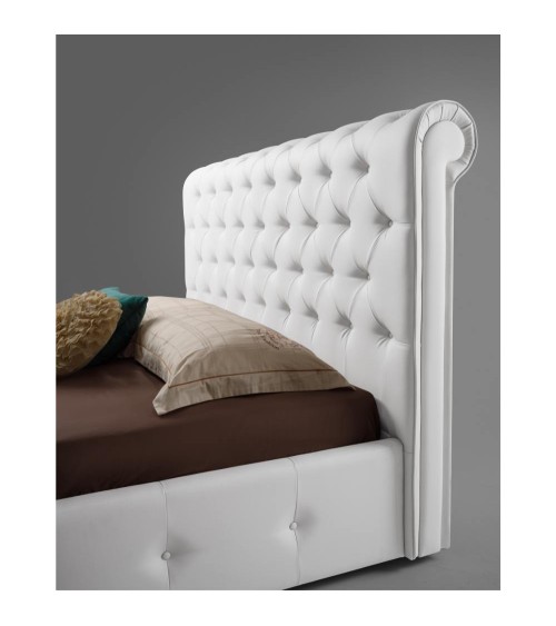 Letto matrimoniale contenitore Peninsula bianco