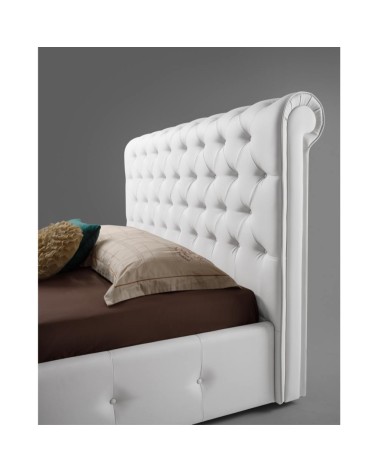 Letto matrimoniale contenitore Peninsula bianco