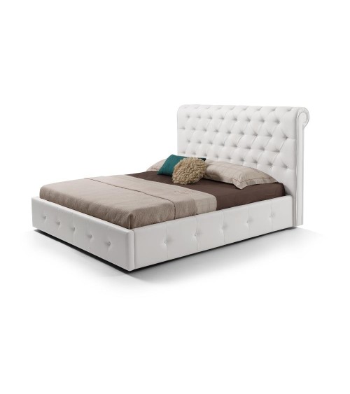 Letto matrimoniale contenitore Peninsula bianco
