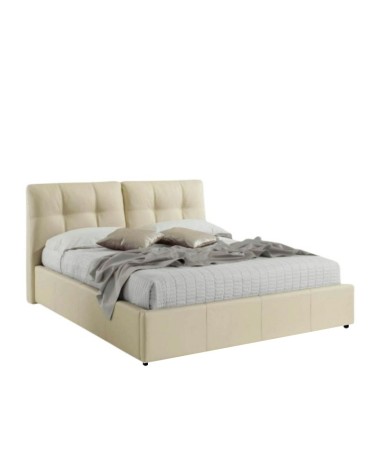 Letto matrimoniale Melia con contenitore crema