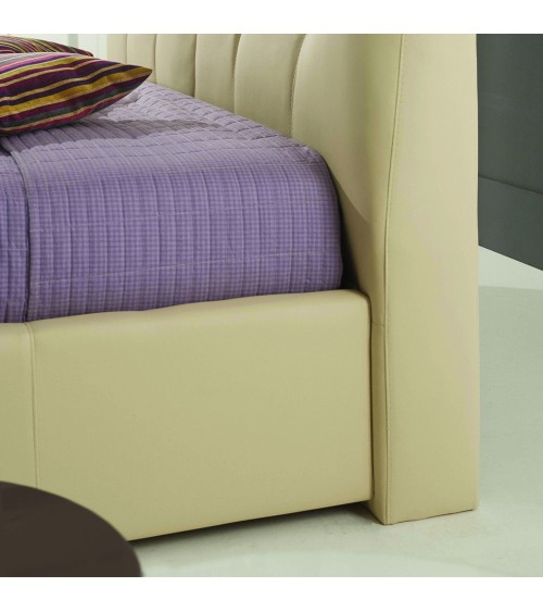 Letto matrimoniale Melia con contenitore crema