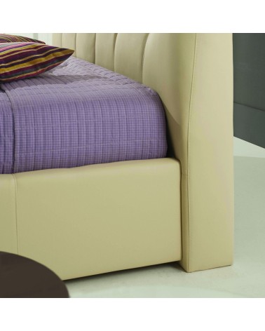 Letto matrimoniale Melia con contenitore crema