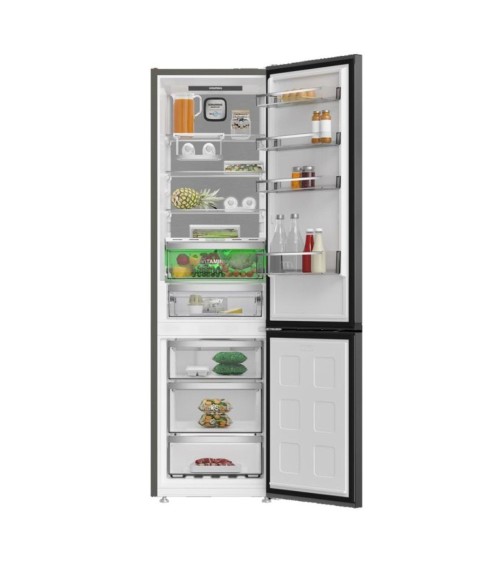 Frigorifero combinato Grundig GKPN66840LXRW libera installazione no frost 324 lt classe C dark inox