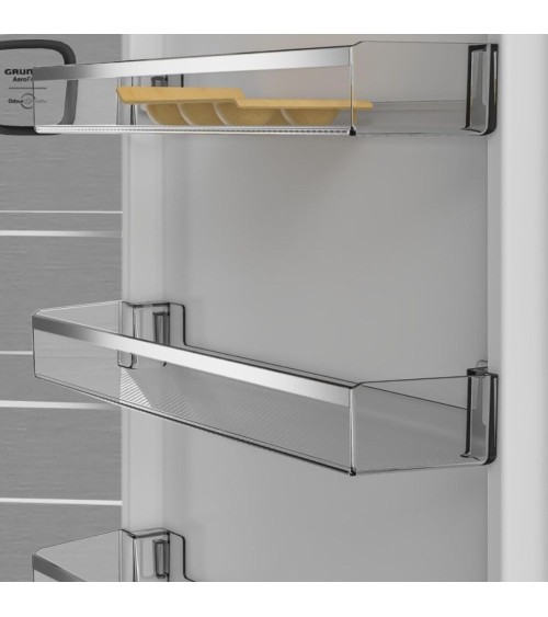 Frigorifero combinato Grundig GKPN66840LXRW libera installazione no frost 324 lt classe C dark inox