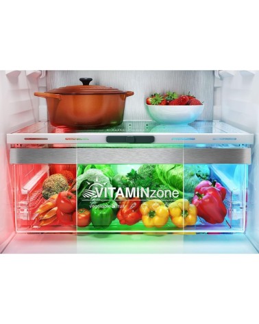 Frigorifero combinato Grundig GKPN66940LXRW libera installazione total no frost classe C dark inox