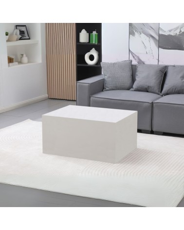 Tavolino da salotto Lola colore bianco 80x80x40 cm.