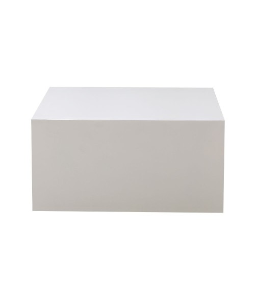 Tavolino da salotto Lola colore bianco 80x80x40 cm.