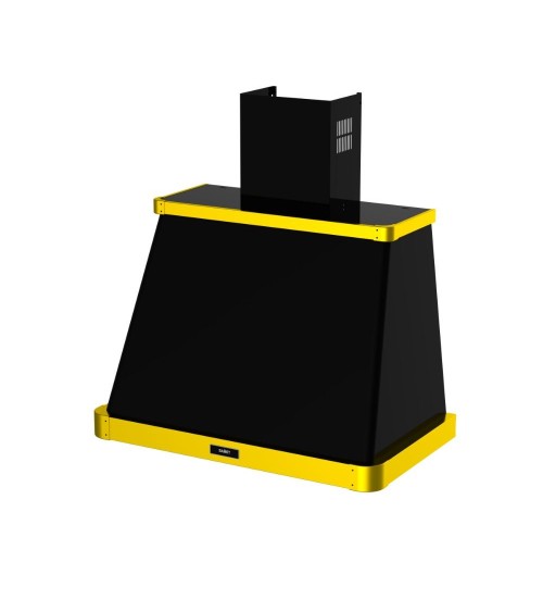 Samet cappa da parete Era 90 colore nero con cornice bronzo