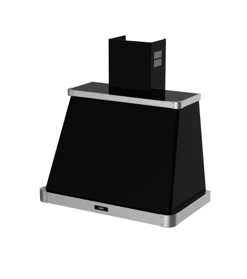 Samet cappa da parete Samet Era 90 colore nero con cornice inox